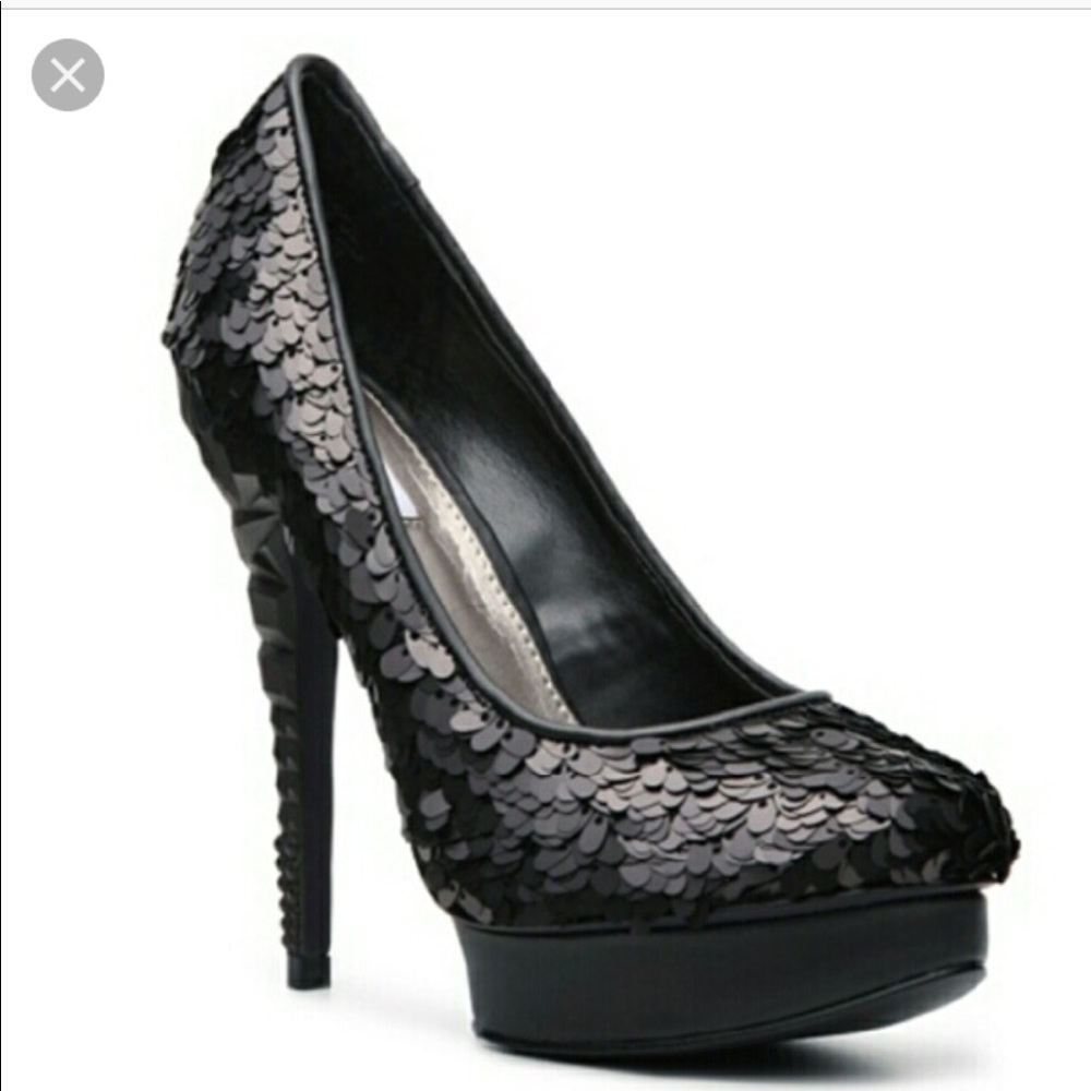Black Rachel Roy Keedan Sequin Pumps